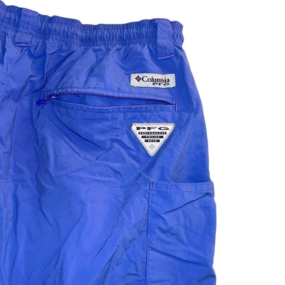 Columbia PFG Omni-Shade Shorts Mens Medium Blue 6" Inseam Fishing Swim Trunks - Picture 6 of 7